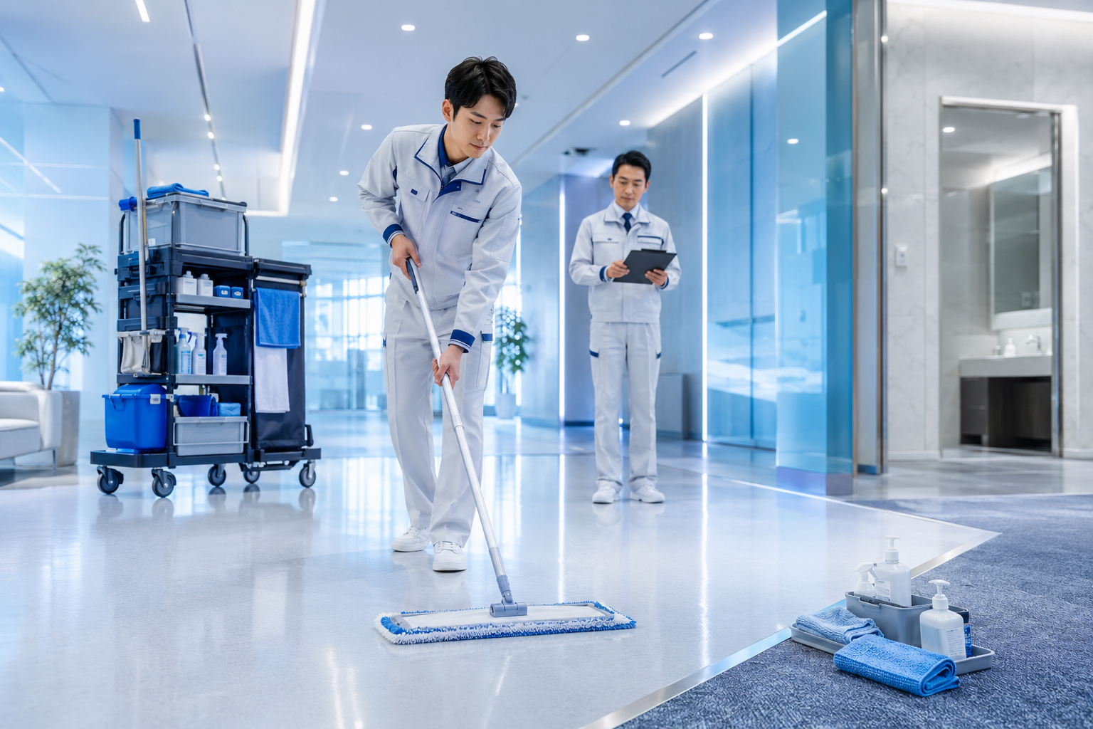 ビルクリーニング技能士2級の合格対策|現場経験者が押さえるべき試験内容・実技の注意点